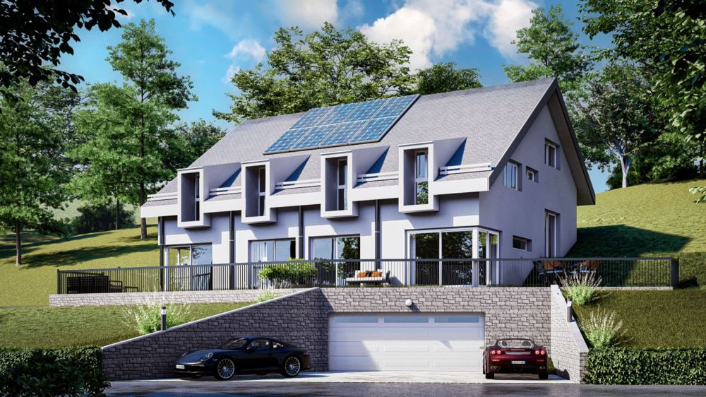 Schöne Doppelhaushälfte mit 4,5 Zimmern und eigenem Grundstück - Bild 1