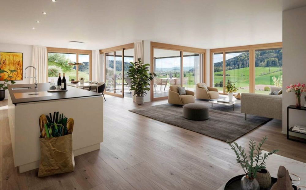 Traumhafte Fernsicht auf Alpstein mit Säntis und Churfirsten - 5.5-Zi.-Terrassenhaus - Bild 4