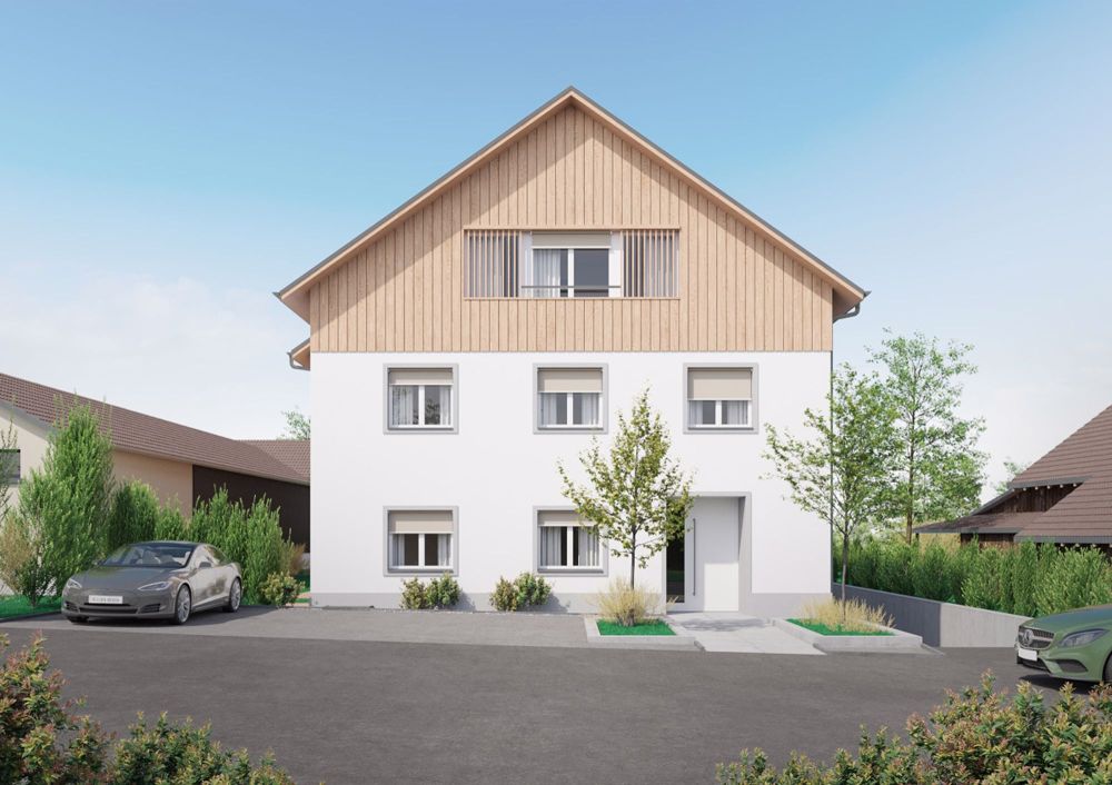Einzigartige und grosszügige Dachgeschosswohnung im Underdorf - Ansicht Dorfstrasse