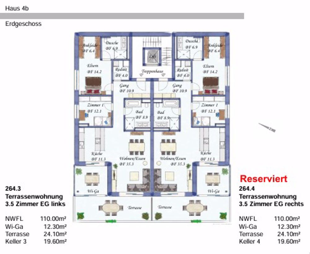 Terrassenwohnung in Künten - Bild 2