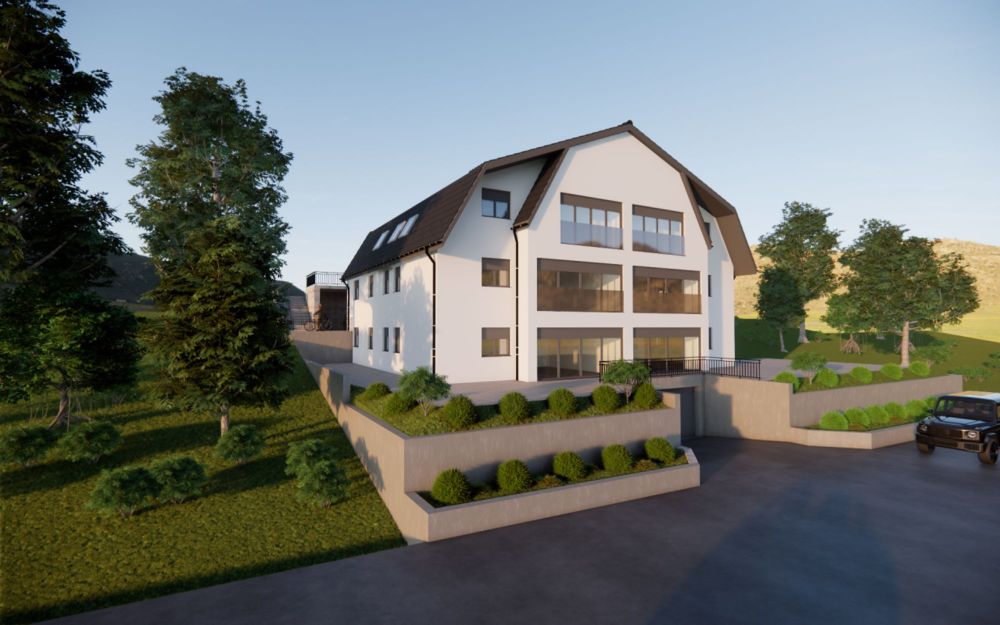 4.5-Zimmer-Dachwohnung mit Wintergarten & unverbaubarer Aussicht - Neubau in Rothenfluh (BL) - Bild 1