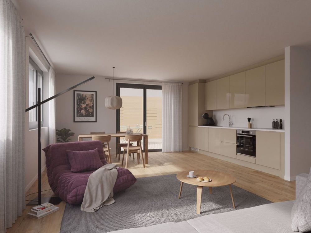 Charmantes 2,5-Zimmer-Wohnung mit Aussicht in La Place (Ayent) - Bild 1