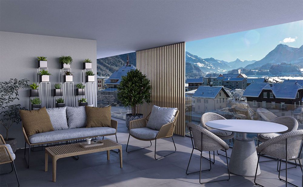 Appartement de standing 4.5 pièces de 141m² - A 5 min. de Bulle - Balcon