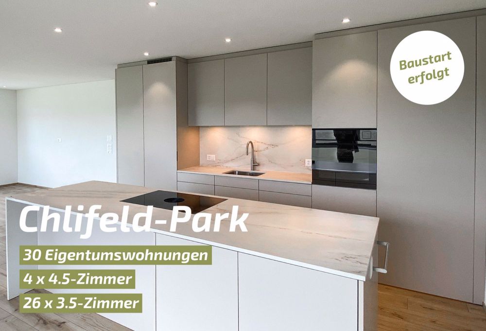 Chlifeld-Park - grosszügige Gartenwohnung - tiefe Nebenkosten dank energieoptimierter Bauweise - Bild 1