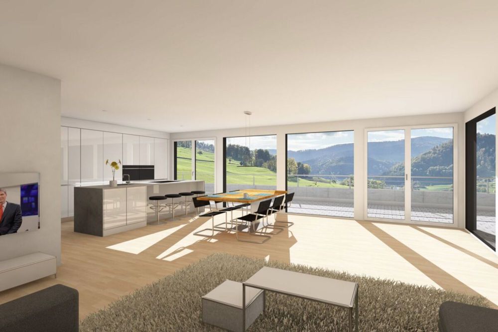 Neubau Doppeleinfamilienhaus mit Weitsicht - Bild 3