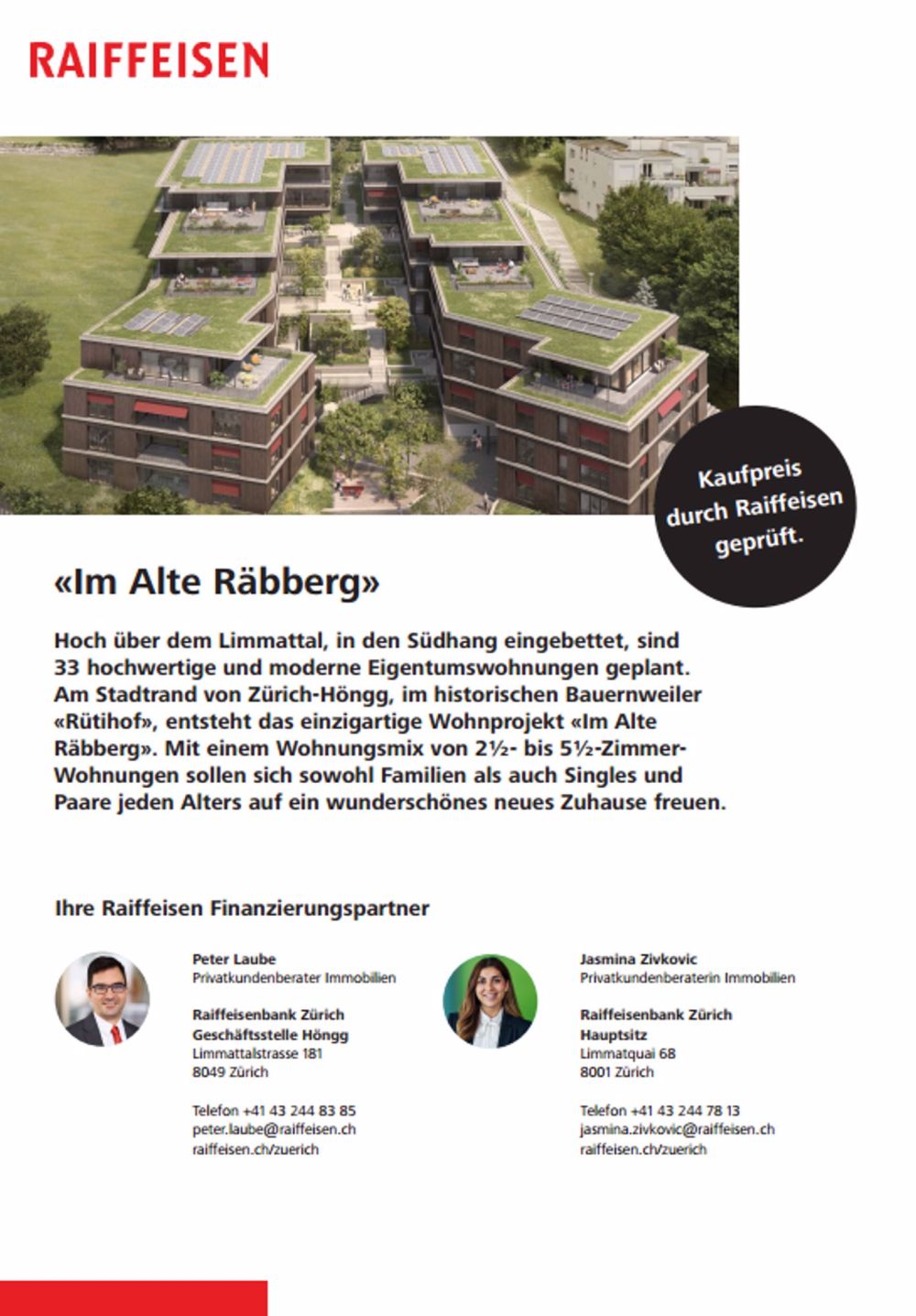 4.5-Zimmer-Wohnung in Zürich Höngg – Modern, ruhig, mit Zusatzangeboten - Bild 8