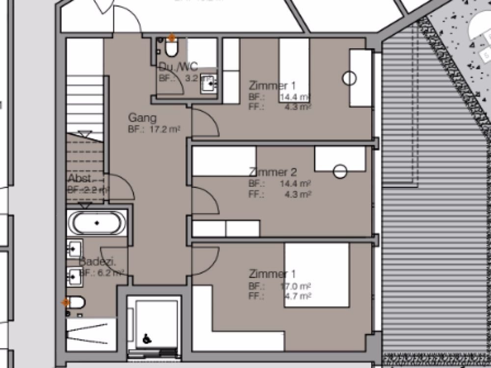 Maisonettewohnung mit sep. Homeoffice: Wg. A3.2 - Bild 5