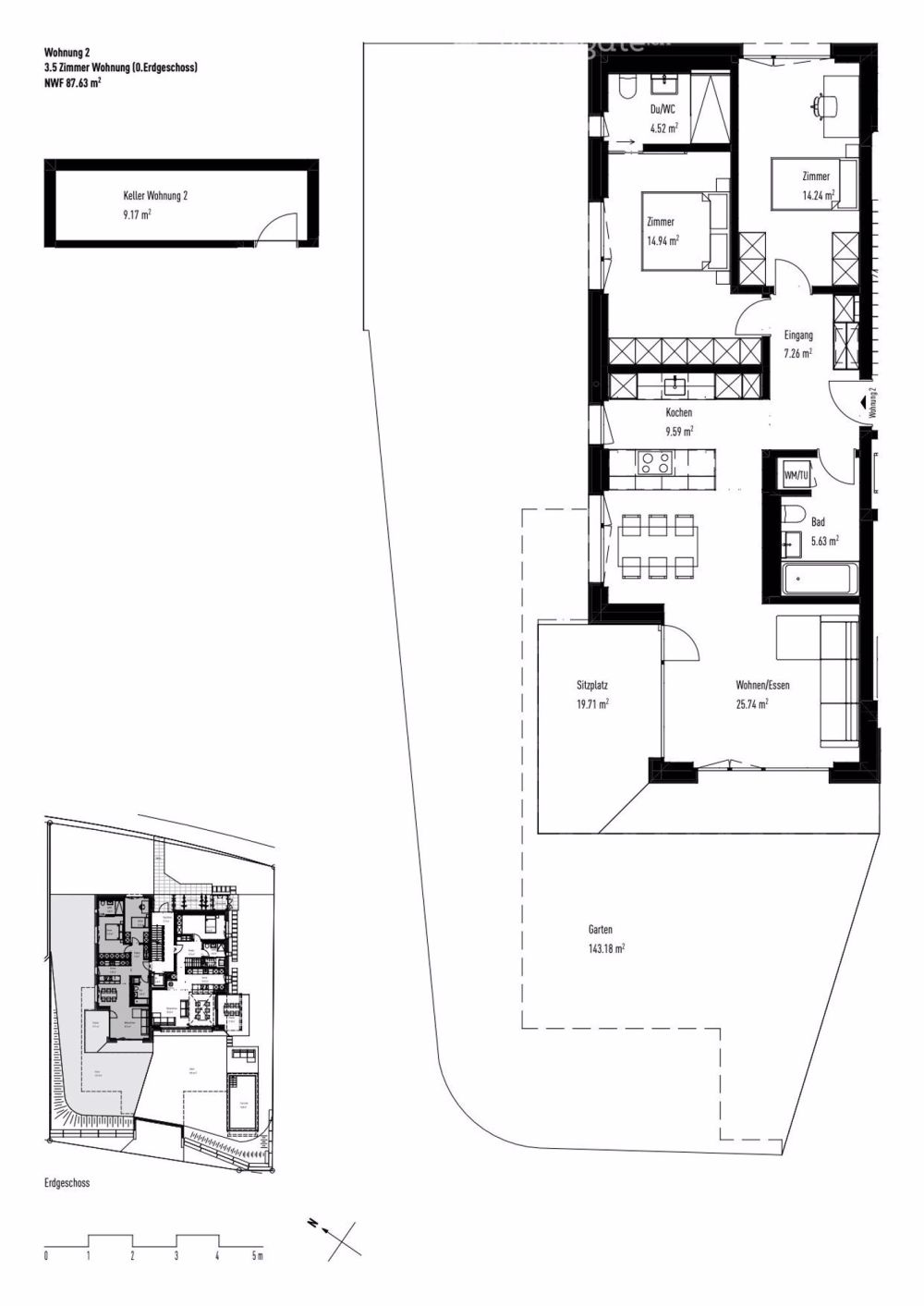 3.5 Zimmer Wohnung mit fantastischer Aussicht - Bild 5