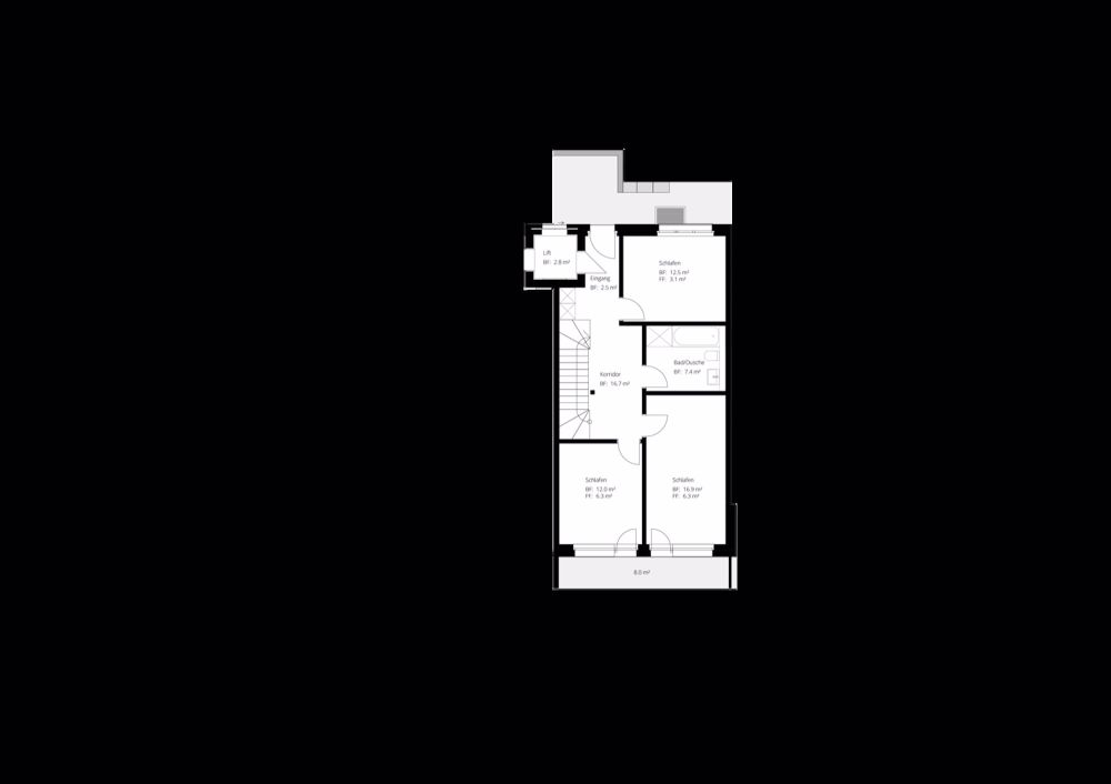 5.5 Zimmer-Duplex-Attikawohnung mit Alpenterrasse in Riedholz (Ortsteil Niederwil) - Bild 13