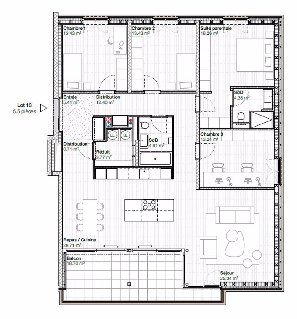 Zu verkaufen, Appartement PPE, 1632 Riaz, Ref 1632.13 - Bild 4
