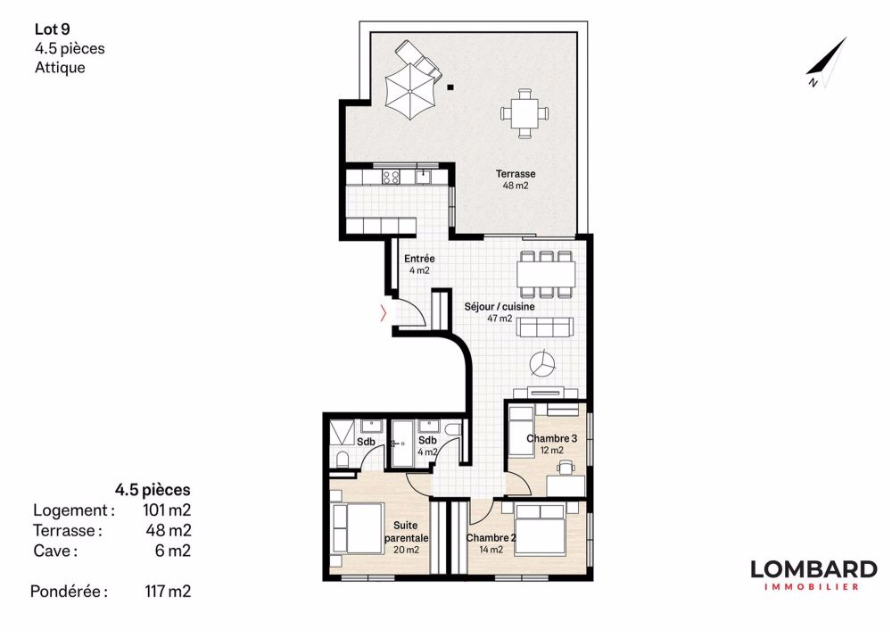 Neue 4.5-Zimmer-Dachwohnung mit freier Sicht - Bild 7