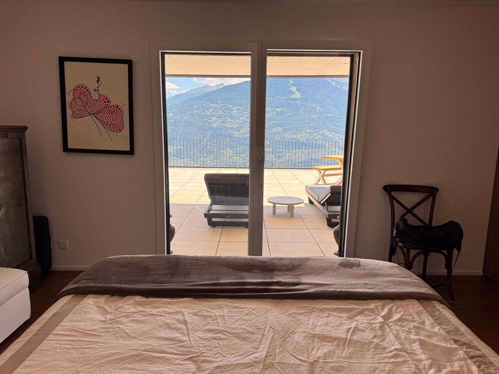 Zu verkaufen in Savièse? Außergewöhnliche Wohnung mit Panoramablick und schönen Terrassen - Chambre - Master