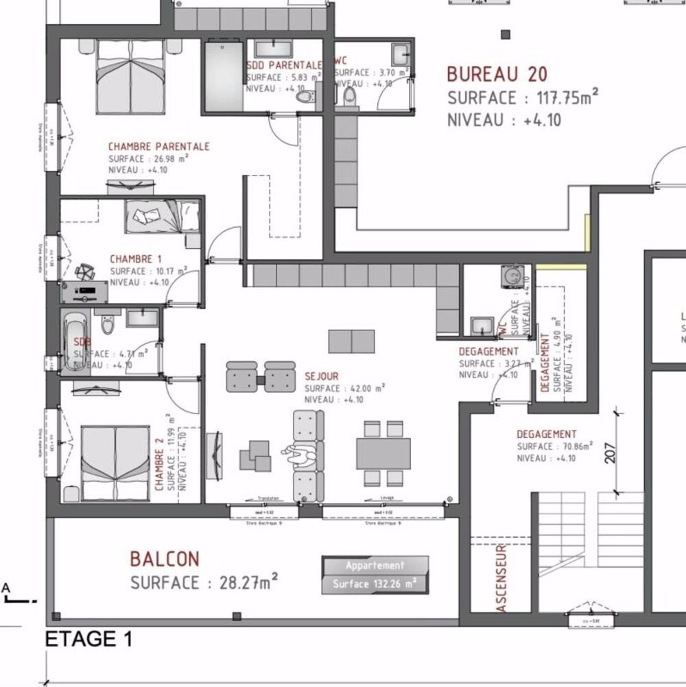 MARTIGNY - Neues Apartment, auf Plan, 4.5 Zimmer - Industriezone - Bild 3