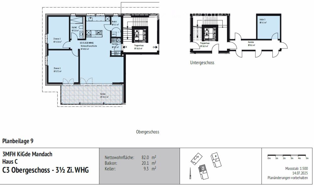 Herrliche helle 3.5 Zimmer Neubau Wohnung im Obergeschoss, in 6 Familien-Haus (C3) - Bild 2