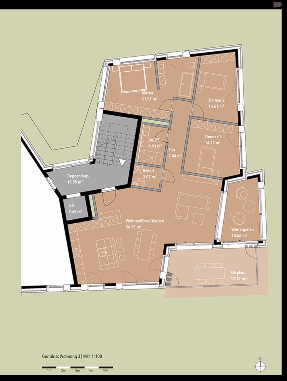 Projektvorankündigung - exklusive Geschosswohnung mit unverbaubarer Aussicht. Neue Preise - A3 - Bild 6