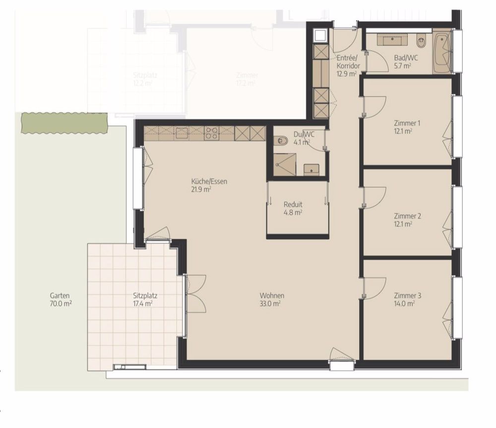 Erstbezug - 4.5-Zimmer-Wohnung mit eigenem Garten - Bild 1