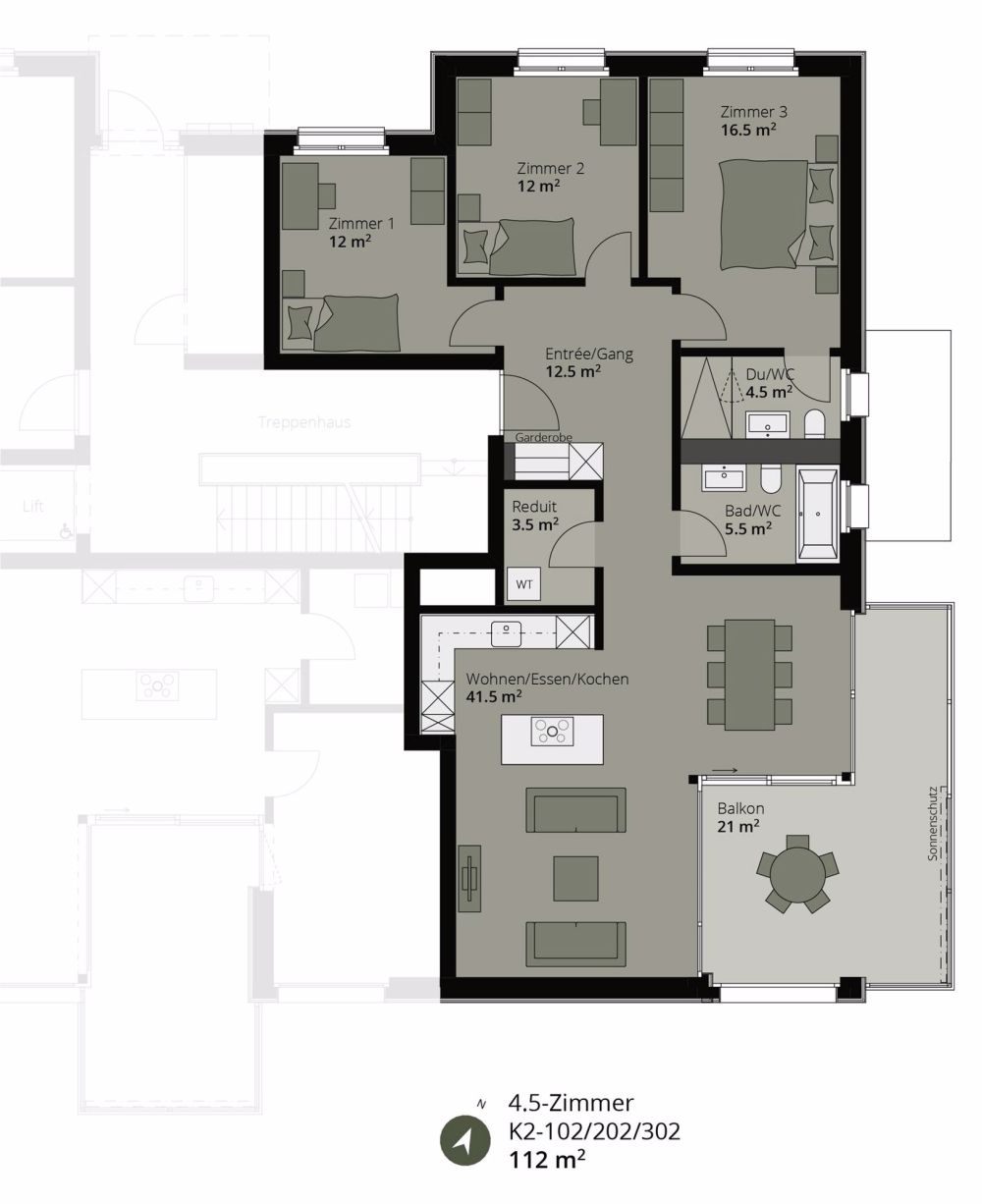Familienfreundliche Wohnung in der neuen Überbauung am-wiberg.ch - Bild 5