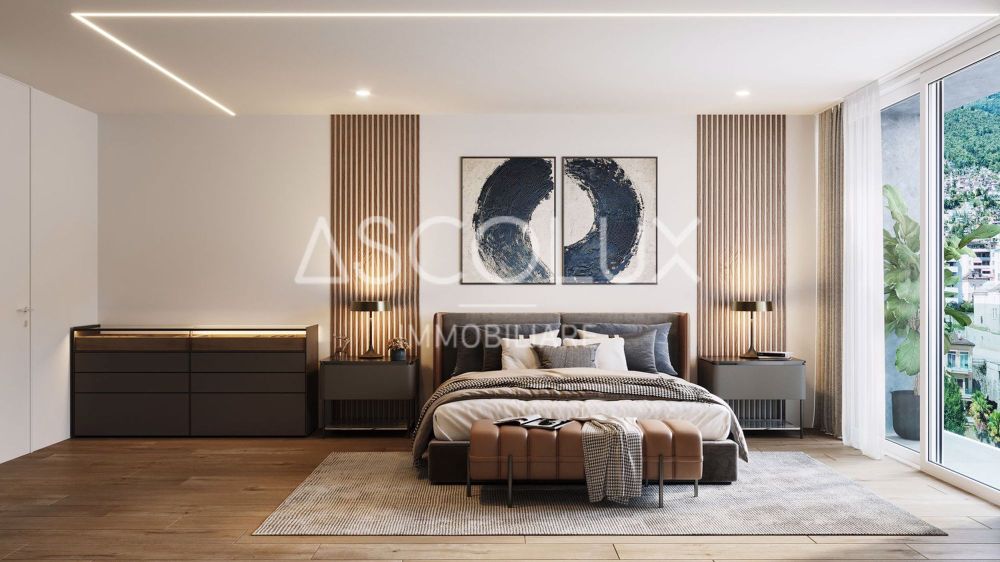 Residenza Cataleya - Attico di prestigio di 5.5 locali con vista e posizione esclusiva | Residenza Cataleya - Prestigeträchtige 5.5-Zimmer-Attikawohnung mit Aussicht und exklusiver Lage - Appartamenti n° 2, 6, 8, 10 e 11 (Camera A2) formato 16-9.jpg