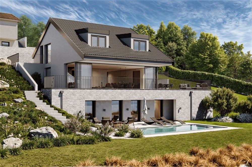 Zu verkaufen – Außergewöhnliche Villa in Chexbres mit Panoramablick auf den See und die Alpen - Bild 3