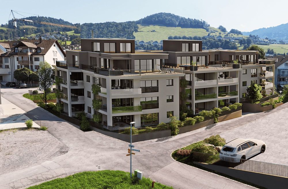 Neubau-Eigentumswohnung, 3.5 Zimmer mit Sitzplatz und Grünfläche in Gommiswald - Bild 3