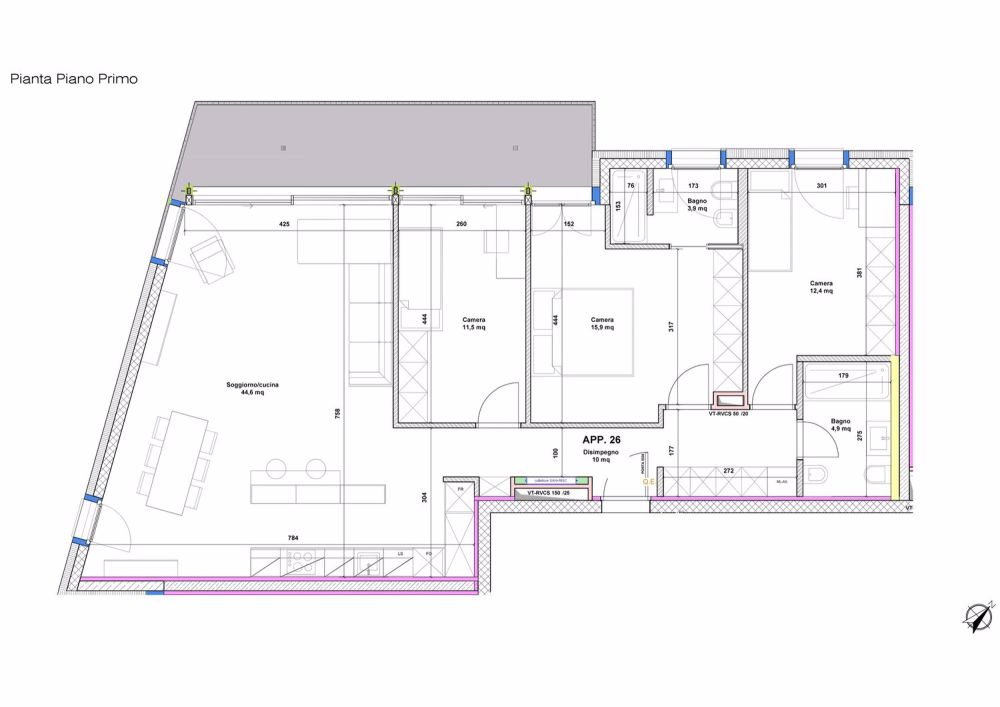 Neue 4.5-Zimmer-Wohnungen mit freier Sicht, Al Guast 23 in Camorino - Bild 12