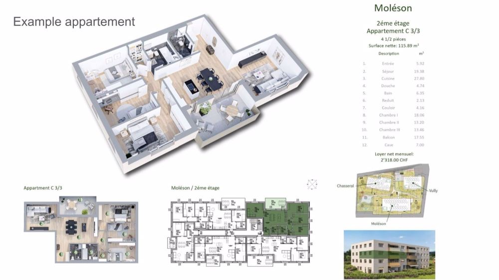 5 appartements, commune d'Estavayer-le-Lac - Bild 3