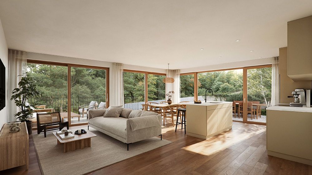 Exklusive und moderne Gartenwohnung mit unverbaubarer Aussicht auf Binningen - W3 - Bild 1