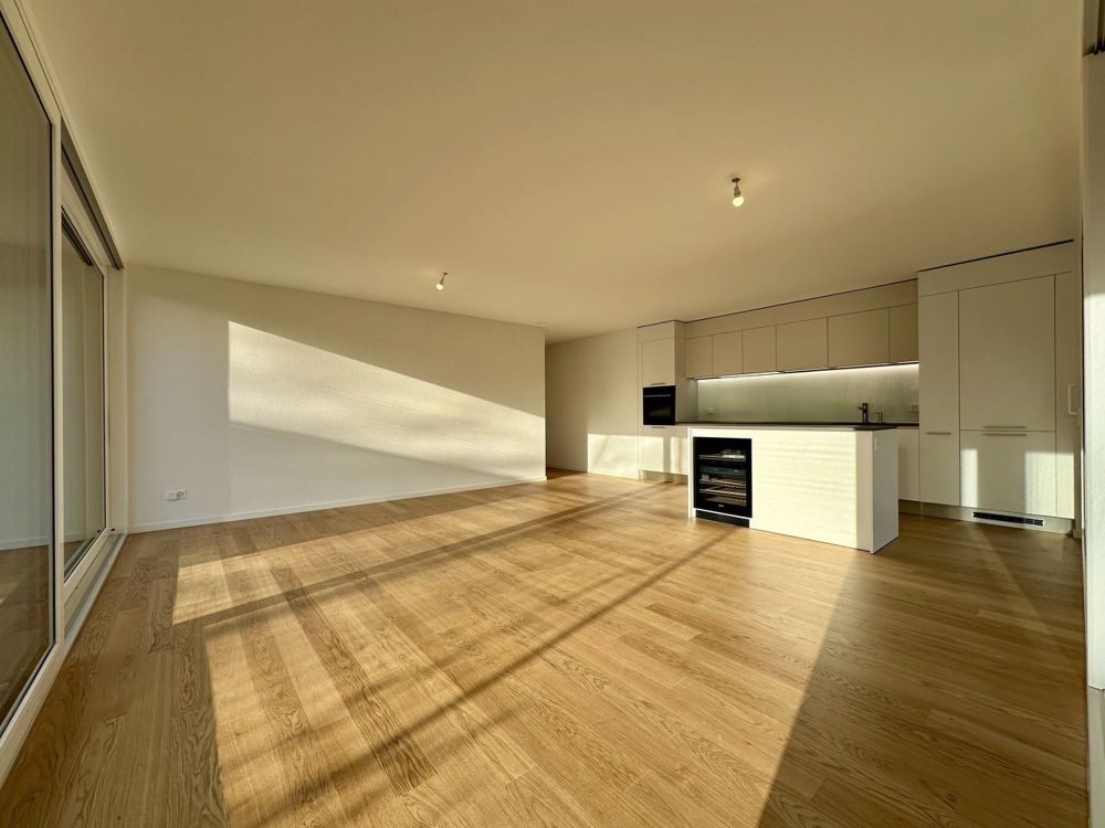 Appartement de haut standing, 3.5 pièces au rez avec jardin - Séjour et cuisine