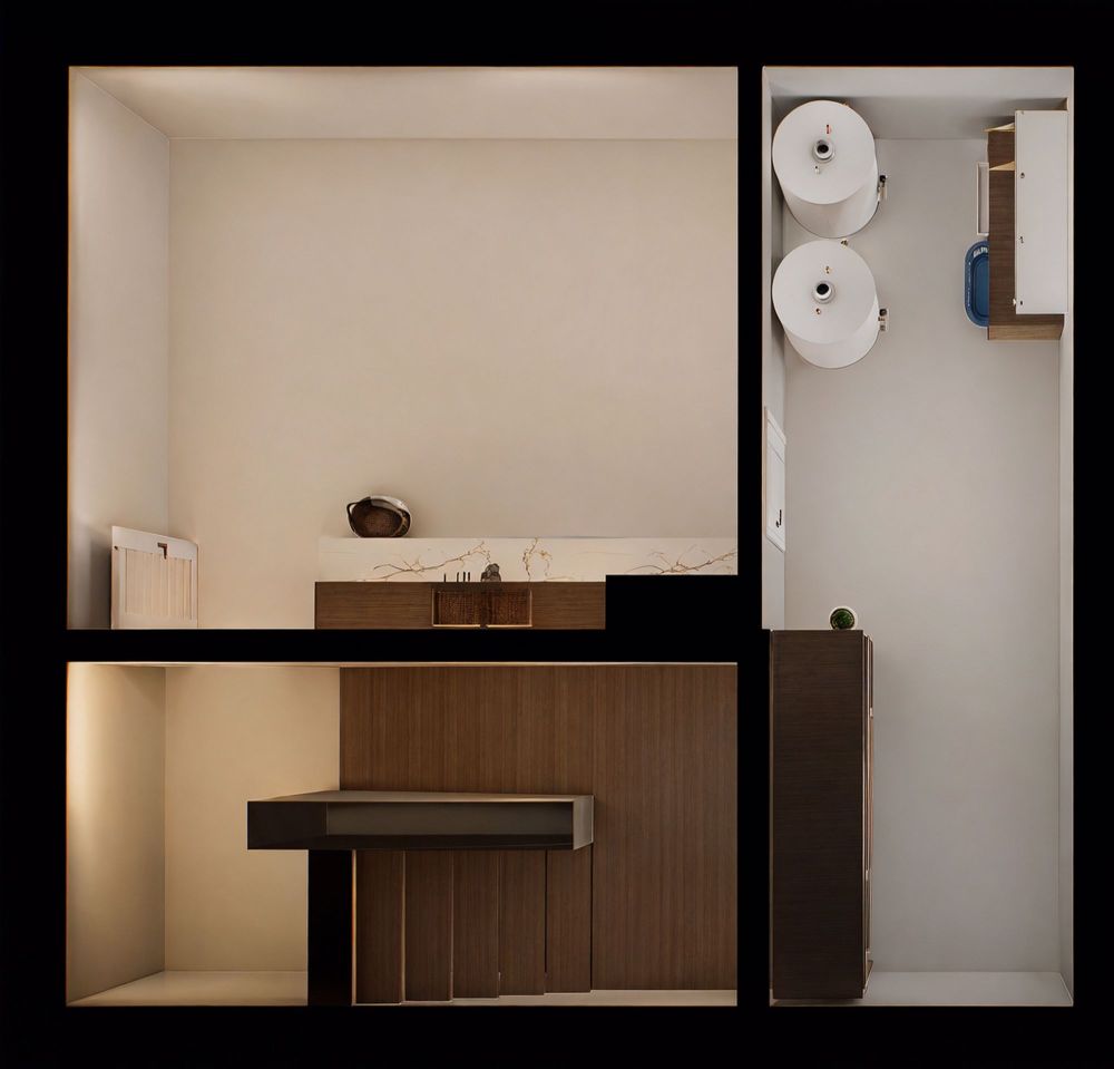 neues und modernes Doppel-Einfamilienhaus (Haus B) - Grundriss UG