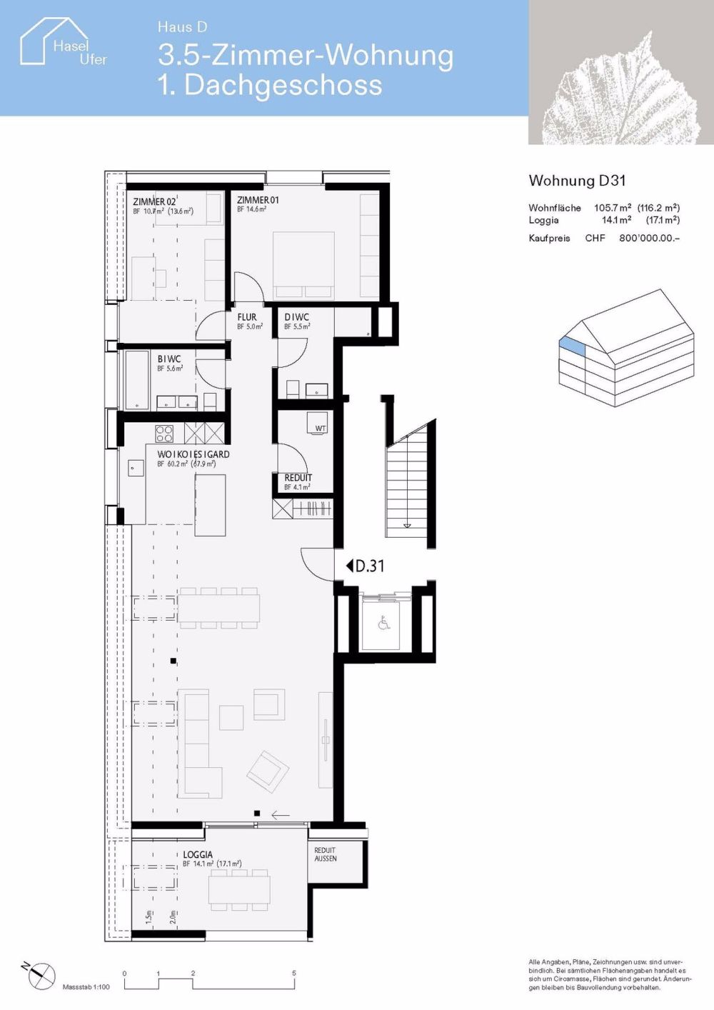 www.hasel-ufer.ch Wohnung D31 - Bild 1