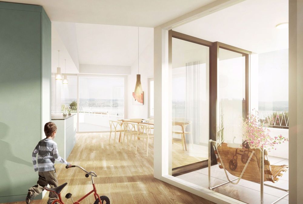 GROSSEN IMMOBILIEN - Exklusive 4.5-Zimmer Maisonettewohnung mit Weitsicht in Lugnorre - Bild 2