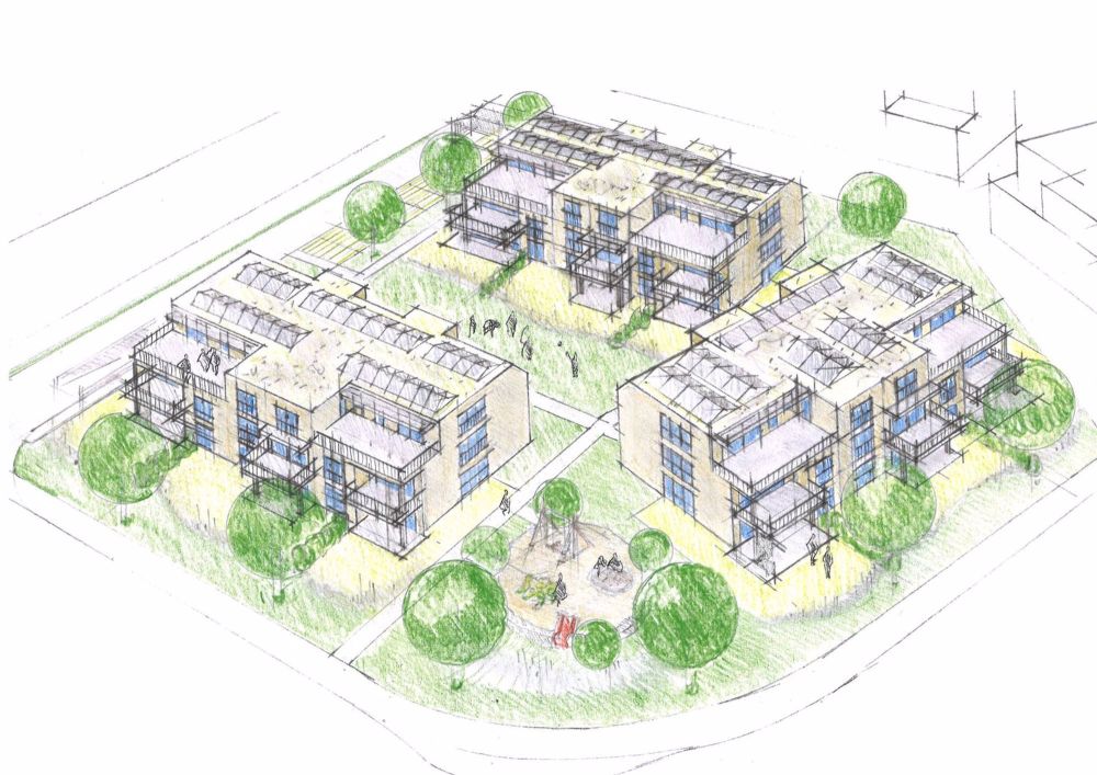 Spannende 4.5-Zimmer-Attikawohnung mit grosser Terrasse Wohntraum - Visualisierung