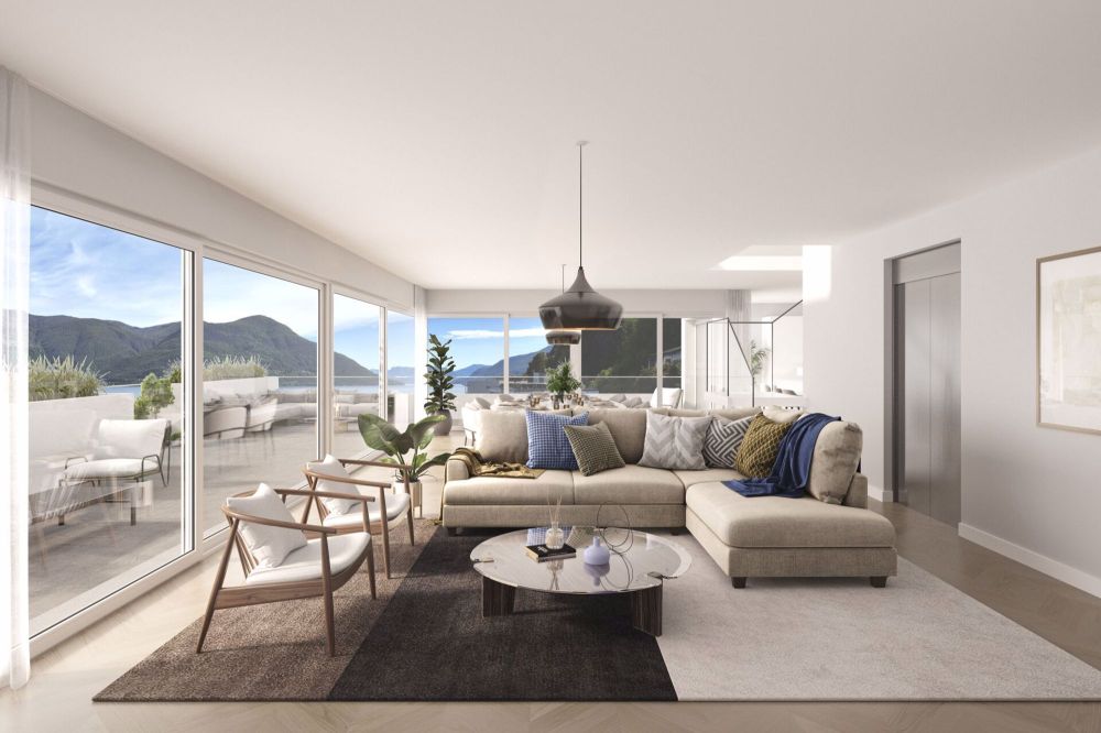 Brissago - Residenza Riasco Riva mit Privatstrand - Bild 2