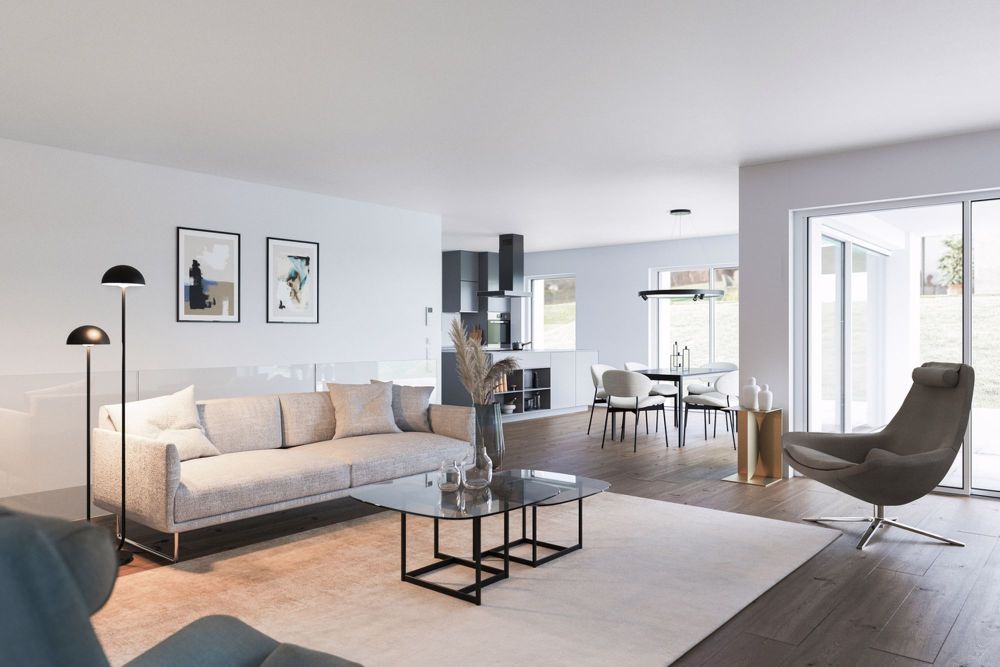 Magnifique villa individuelle avec vue dégagée sur la campagne - Pièce de vie