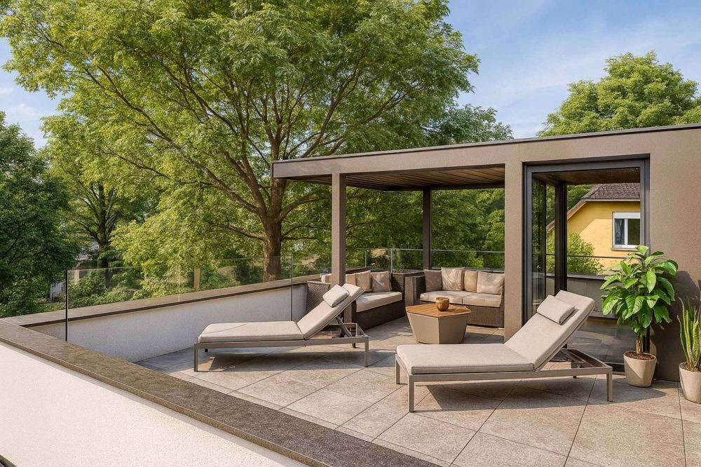 Villa HPE neu mit Dachgarten und privatem Garten - Grundstück A - Bild 1