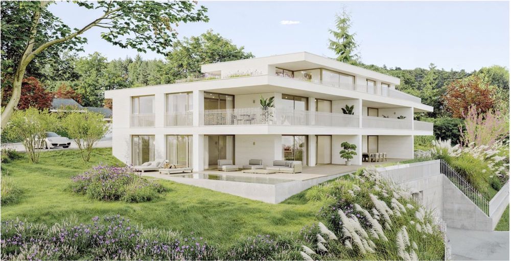 Wohnen im Grünen: Stilvolle 3.5-Zimmerwohnung mit Weitblick - Visualisierung