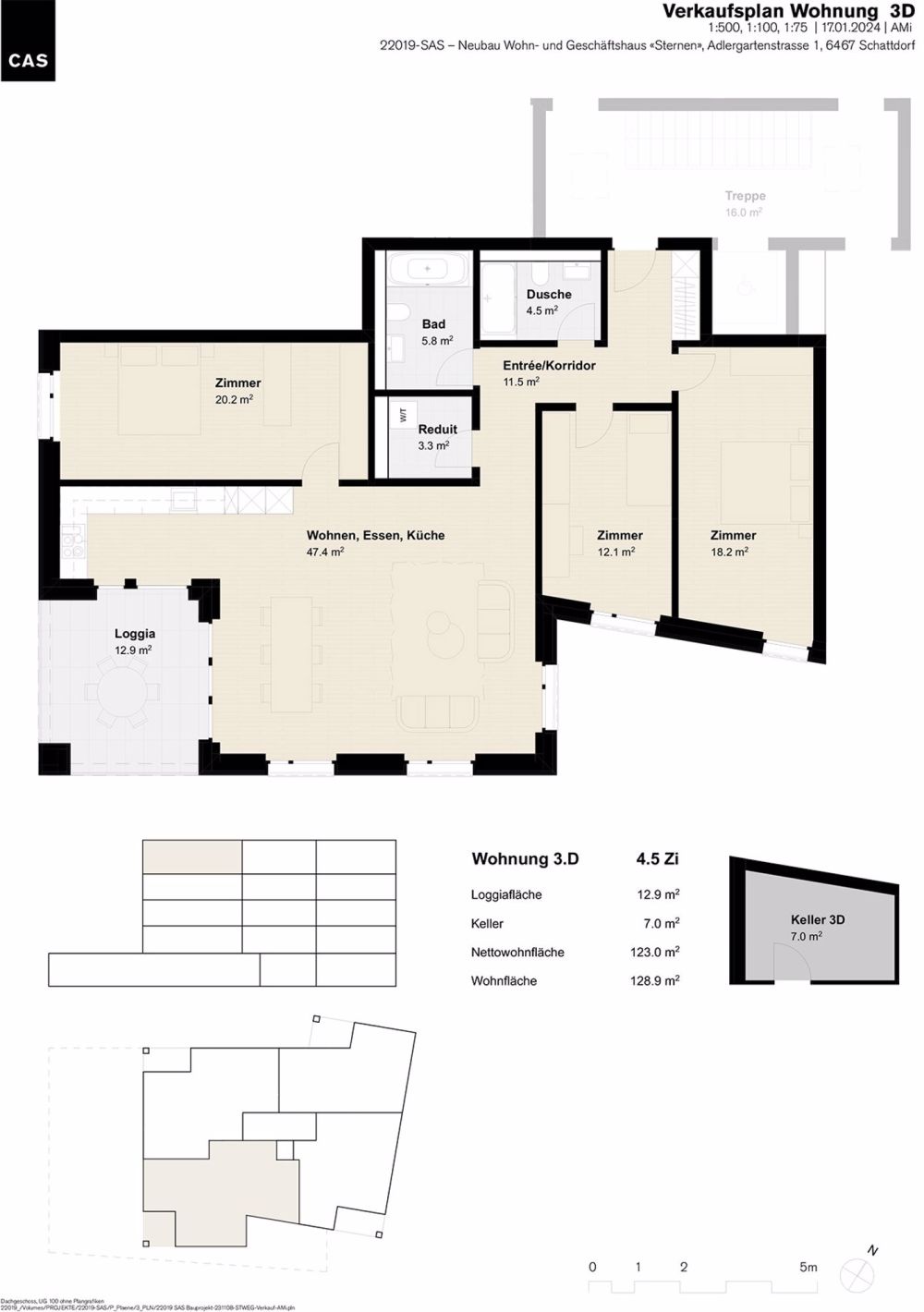 Charmantes Wohnen im Haus Sternen im Zentrum von Schattdorf – 1.D / 2.D / 3.D - Bild 6