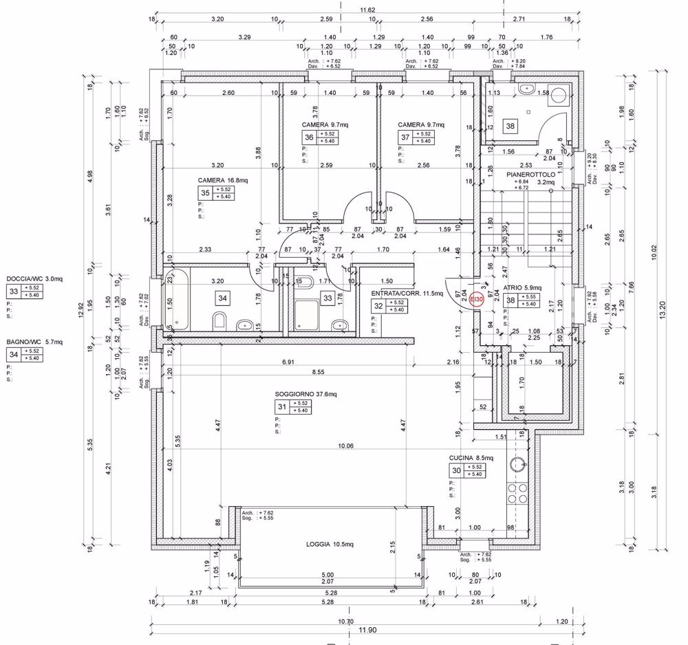 Elegante appartamento con terrazza in zona comoda e strategica - Bild 12