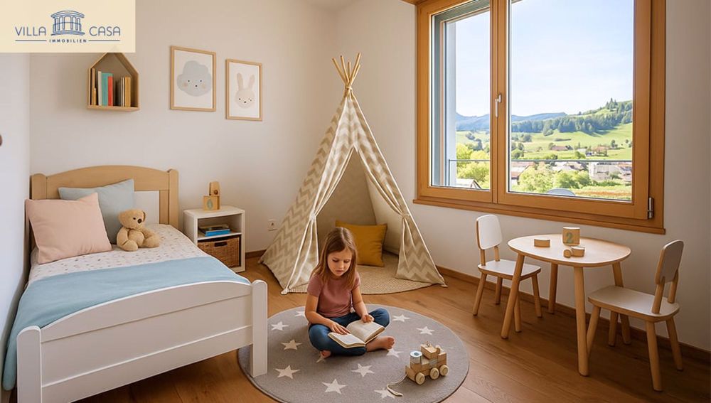 Moderne 5.5-Zimmer-Dachwohnung mit Bergblick in Riggisberg - Bild 3