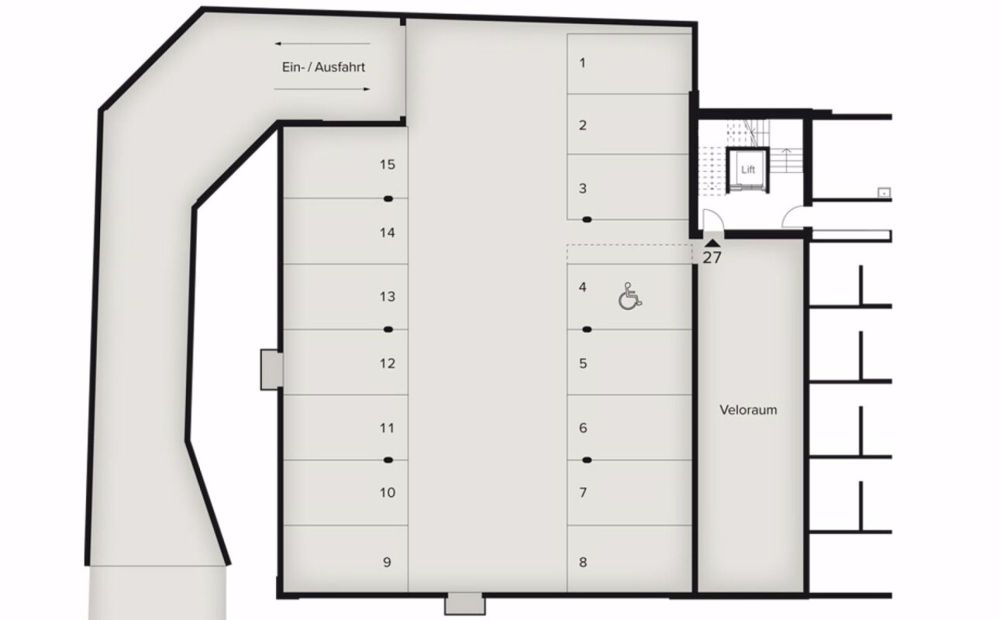 119 m² - 3.5-Zi.- Wohnung - Balkon 20 m² - Visualisierung