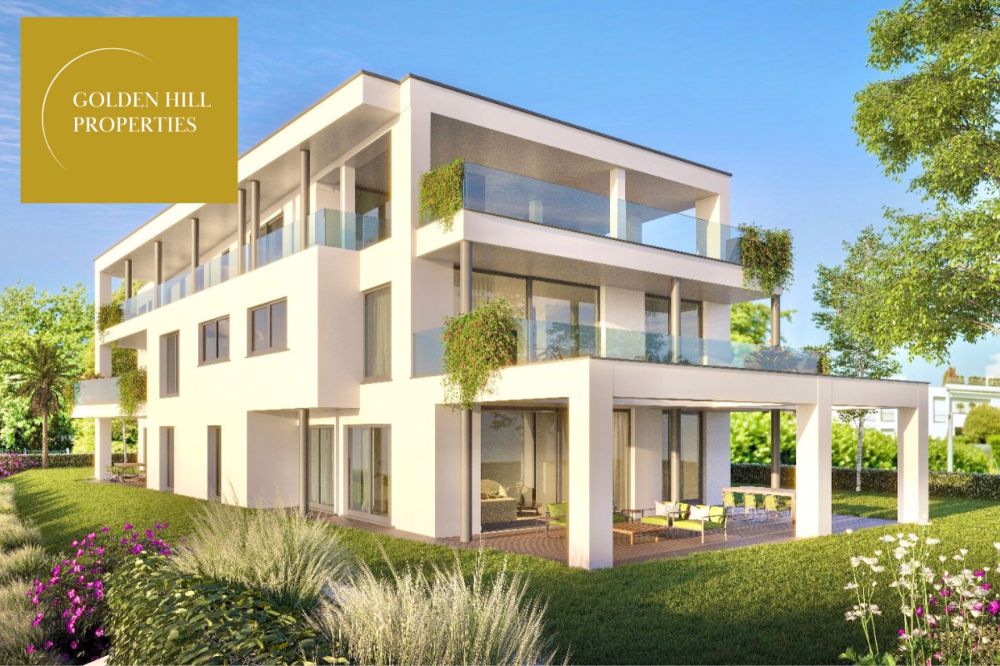 Gentilino, Collina d'Oro: Exklusive Design-Wohnung mit großem Terrassen, Nähe TASIS, 4.5 Zimmer - Bild 1