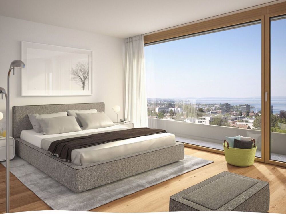 Schlossbach - 4.5 Zimmer-Wohnung A001 - Visualisierung Schlafen