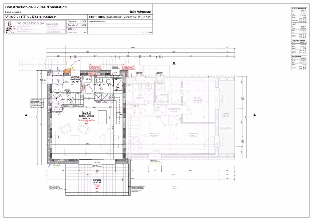 Prächtiges Reihenchalet-Villa mit 4,5 Zimmern in Vérossaz - Rez supérieur