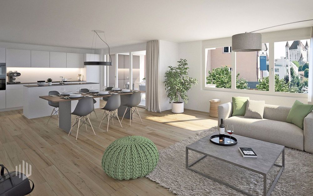 ImmoWyss - Neue 2,5-Zimmer-Loftwohnung mit Option auf Erweiterung - grosszügig und modern