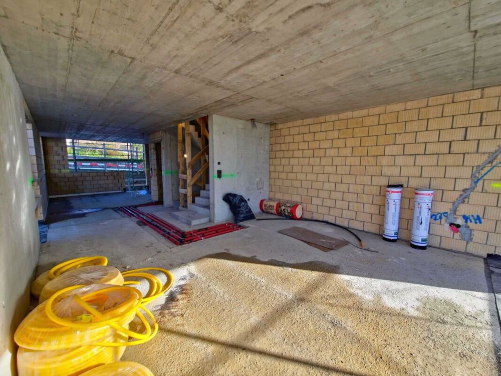 6.5 Zimmer-Doppeleinfamilienhaus - Wohnzimmer Bau Stand Ende November 2024