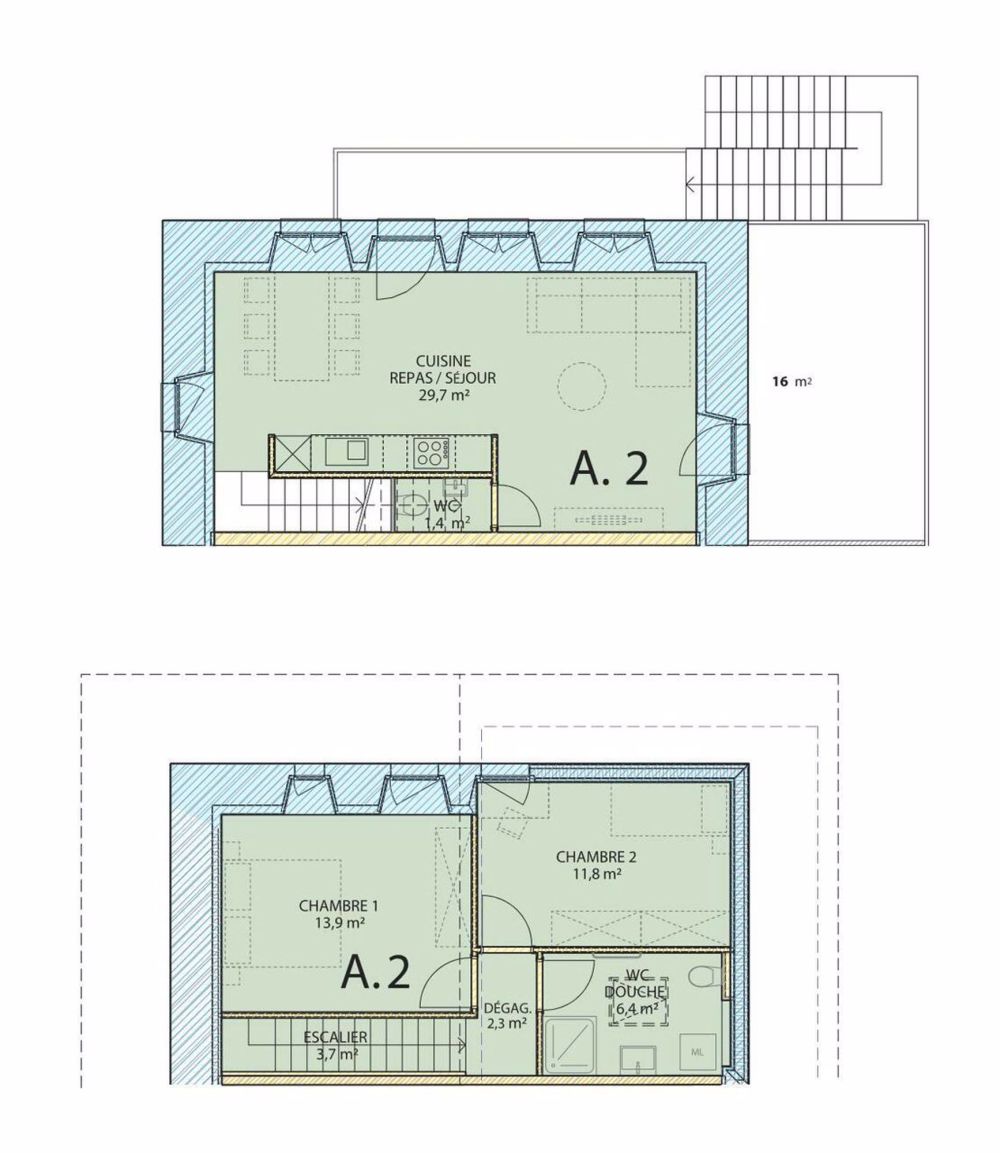 Livraison mars 2026 - Superbe appartement neuf en duplex de 3.5 pièces - Bild 2