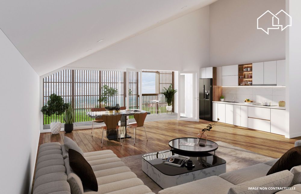 Wohnung mit 3.5 Zimmern im 1. Stock (Gebäude 2 - Einheit 6) - Séjour combles bâtiment B2