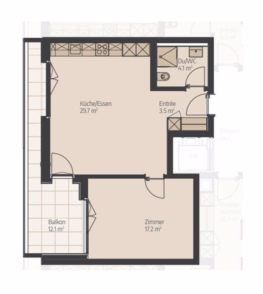 Erstbezug - 2.5-Zimmer-Wohnung im 1. OG - Bild 1