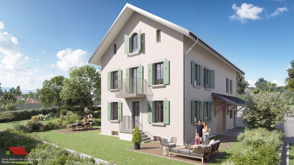 Crissier - Maison Jumelle de 4.5 Pièces avec Jardin - Crissier | Maison Jumelle F1 | Perspective