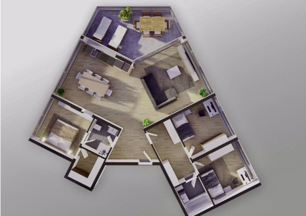 Moderne und helles 3,5-Zimmer-Apartment in Romont - Bild 2